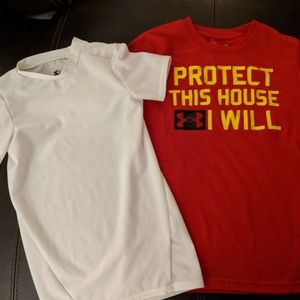 Under armour and starter tees